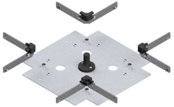 Produktbild UBK 200 503.25 -  Kreuz-Verbinder zu Unterflur-Bodenkanal UBK 200, 200x50mm